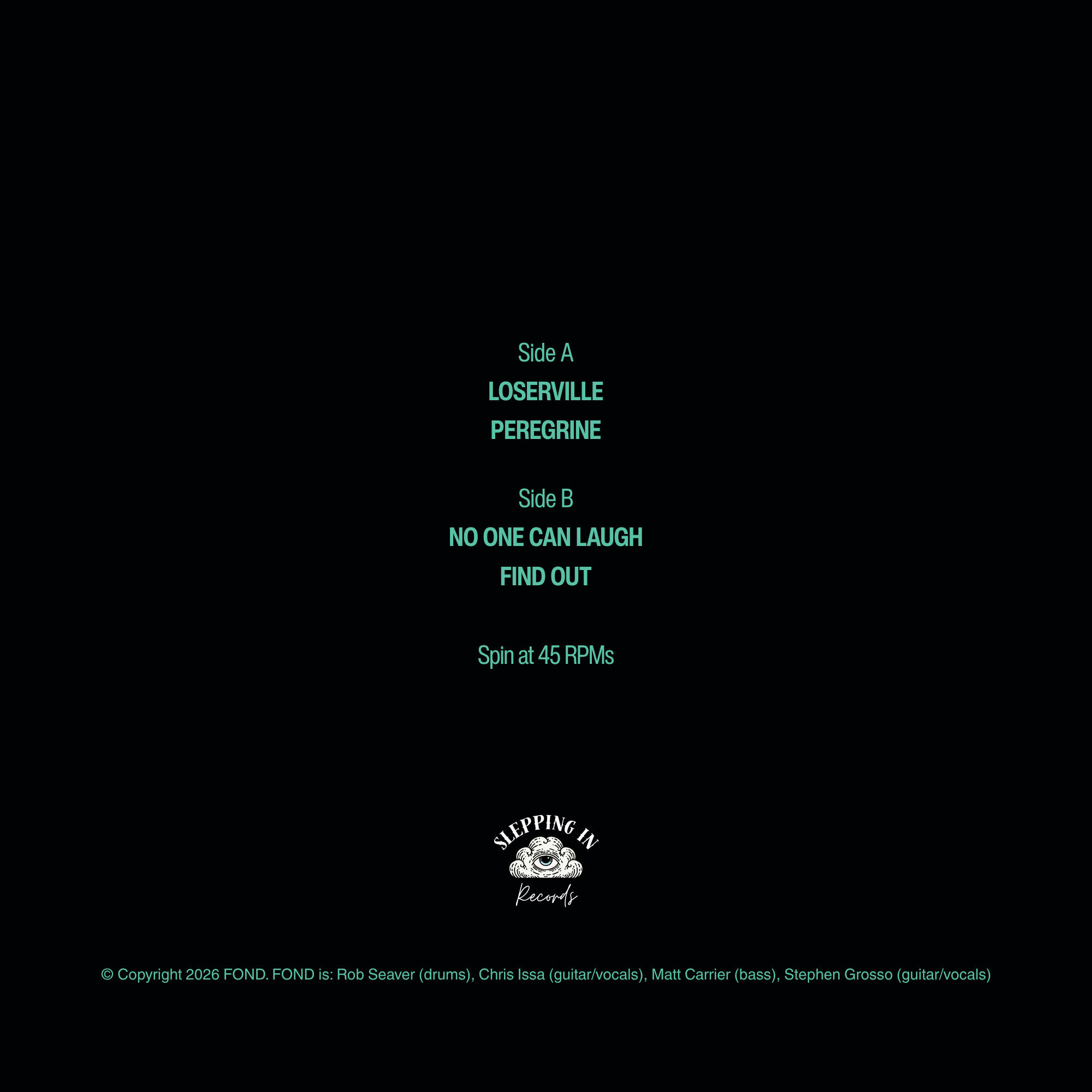 We Can Hang 7" 45rpm Vinyl Record (price includes shipping)